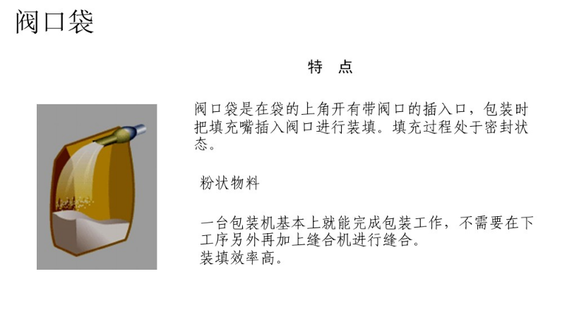 什么是阀口袋，什么是敞口袋 第2张